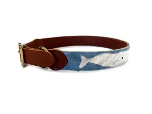 NANTUCKET WHALE NEEDLEPOINT DOG COLLAR™