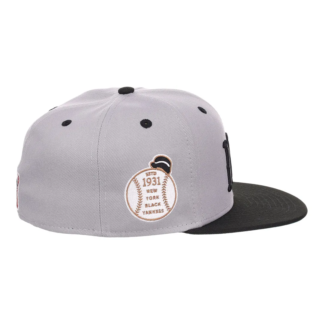 New York Black Yankees NLB Flip Fitted Ballcap - Gray