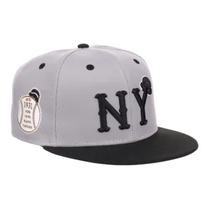 New York Black Yankees NLB Flip Fitted Ballcap - Gray
