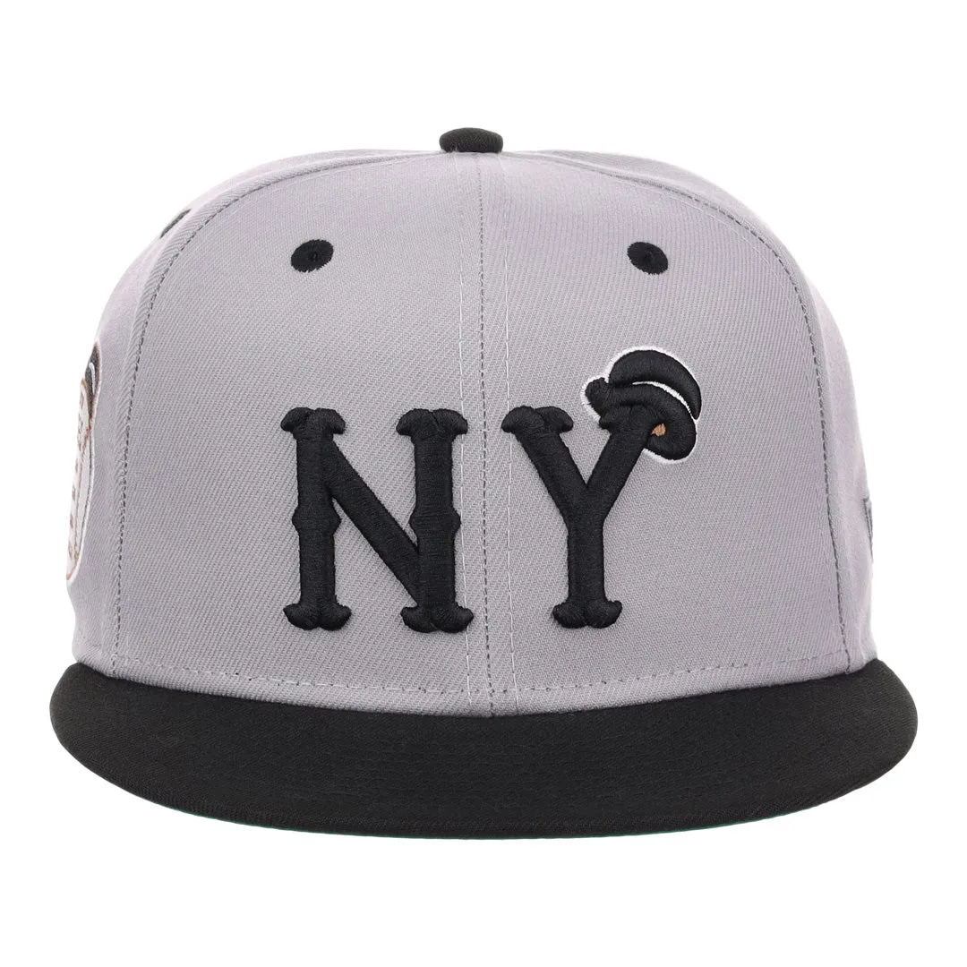 New York Black Yankees NLB Flip Fitted Ballcap - Gray