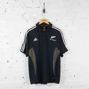 New Zealand Rugby Polo Shirt - Black - XXL