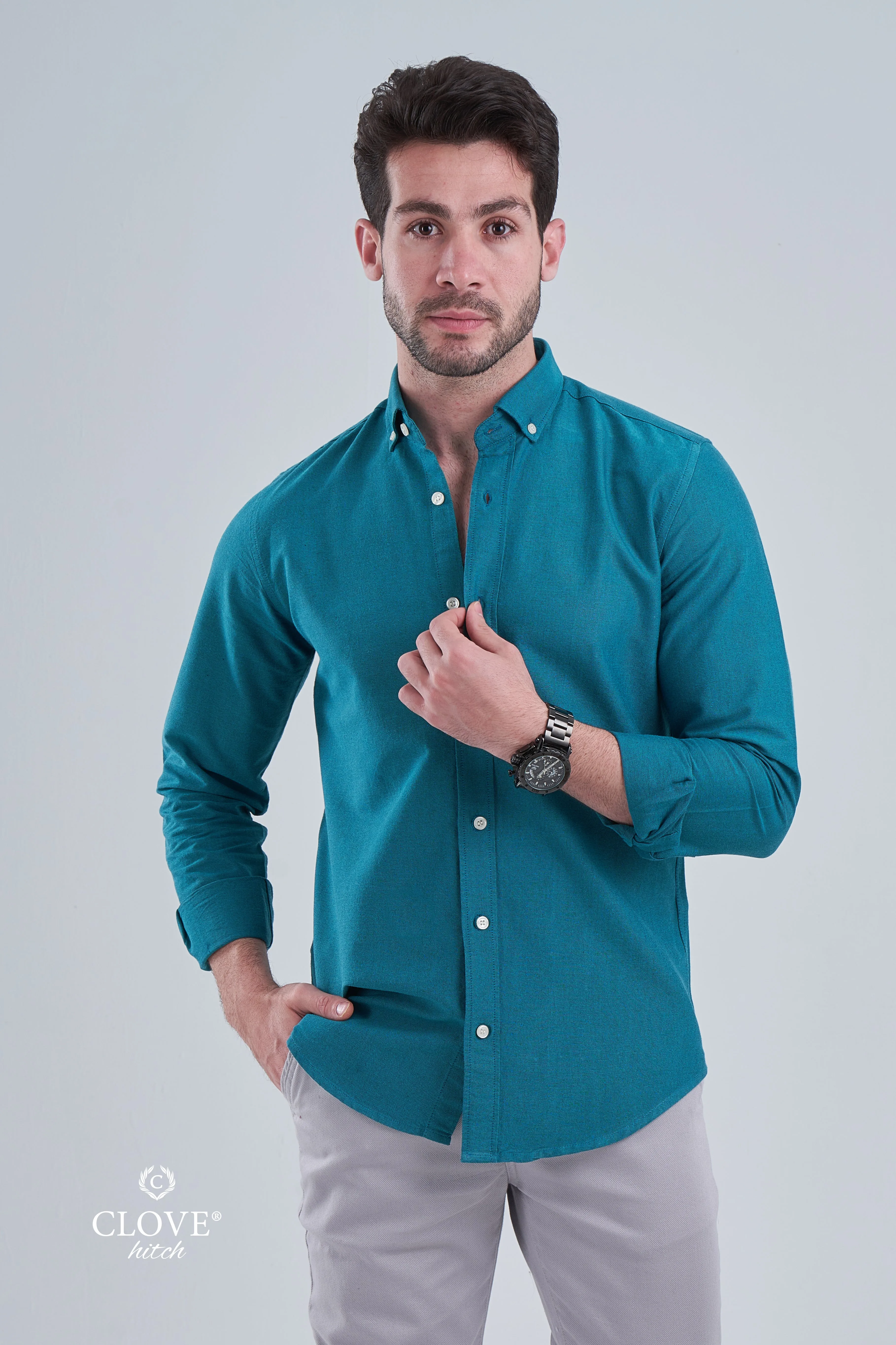 Oxford Cotton Shirt (No Pocket) - Genzari