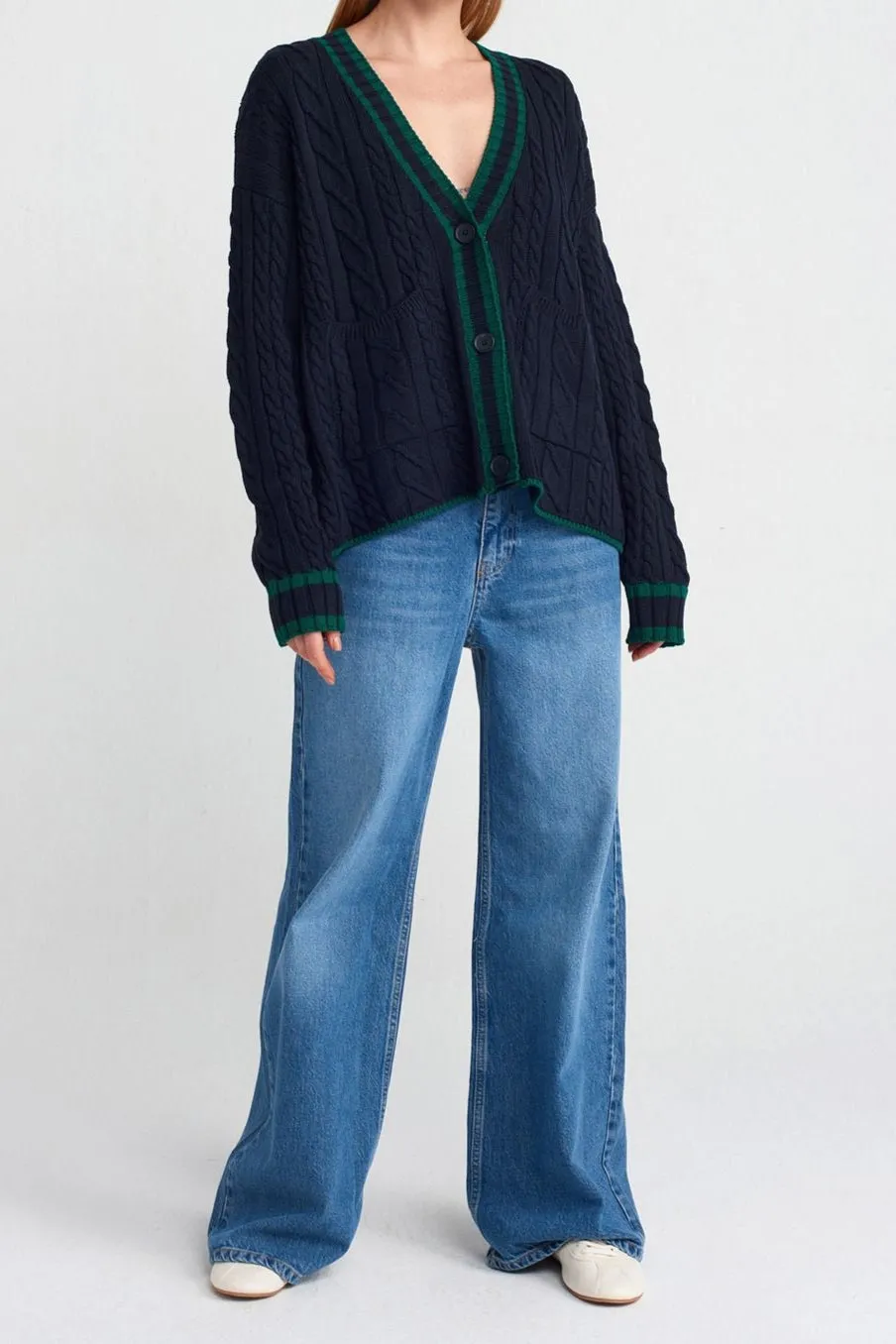 Paige Cable Knit Cardigan