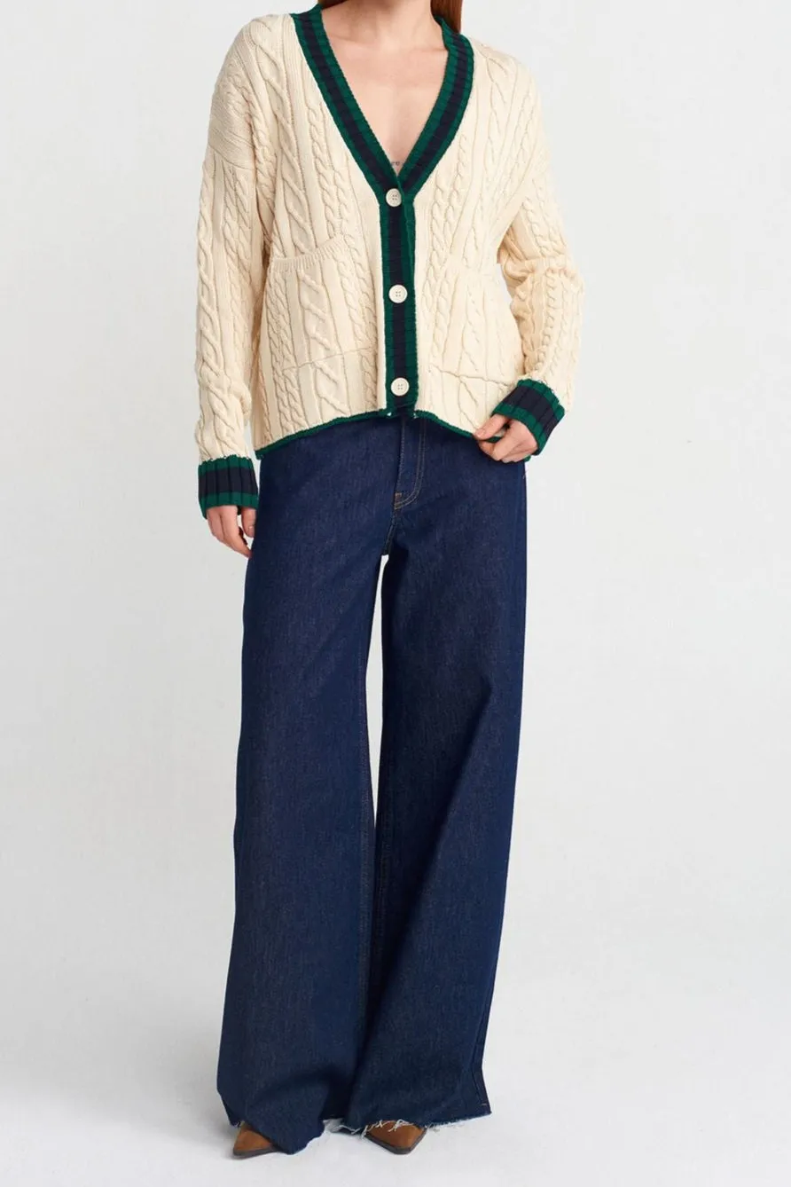 Paige Cable Knit Cardigan