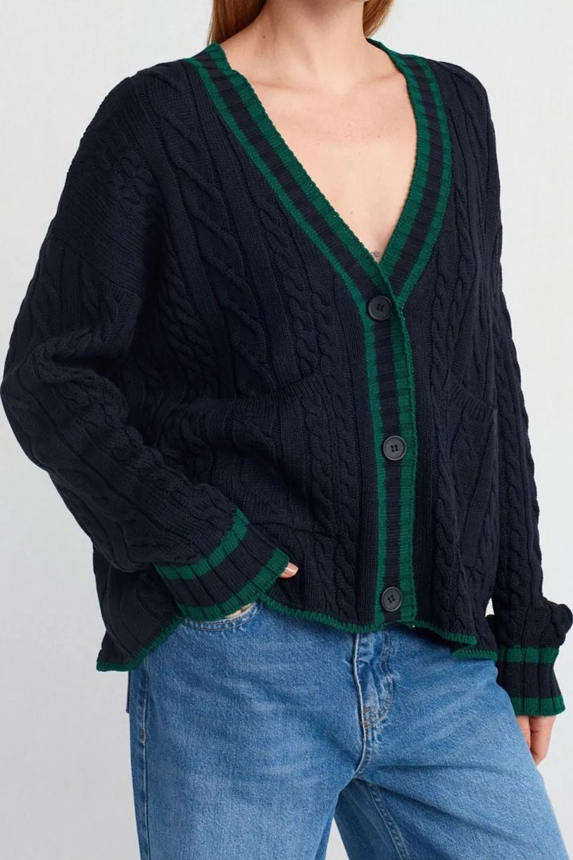 Paige Cable Knit Cardigan