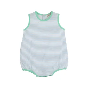Patton Play Bubble - Buckhead Blue Stripe with Grace Bay Green