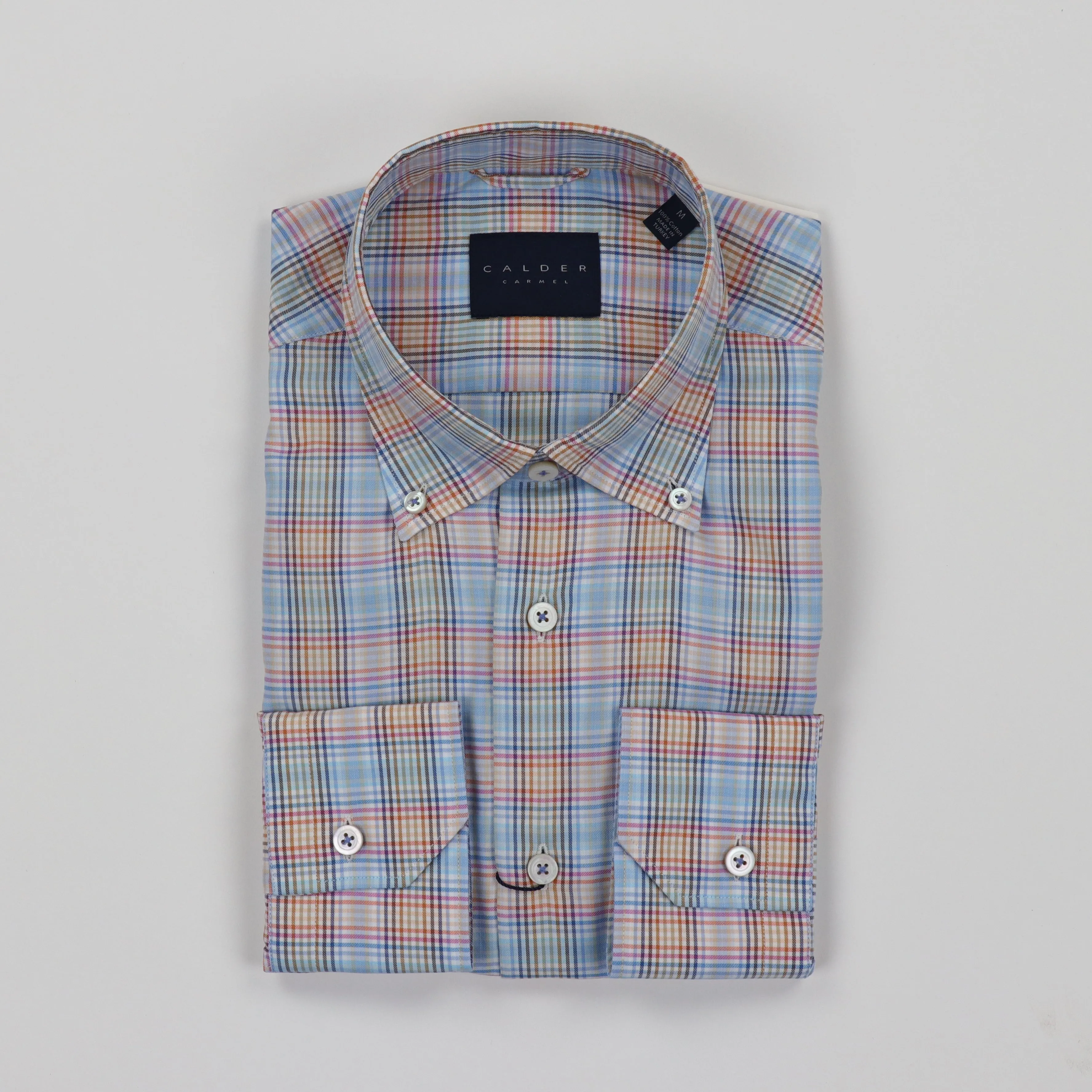 Peached Twill Button Down in Rose