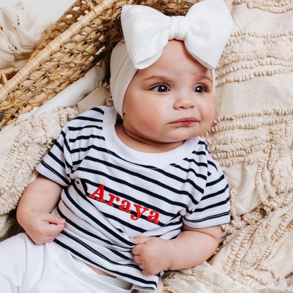 Personalised Stripe Tshirt