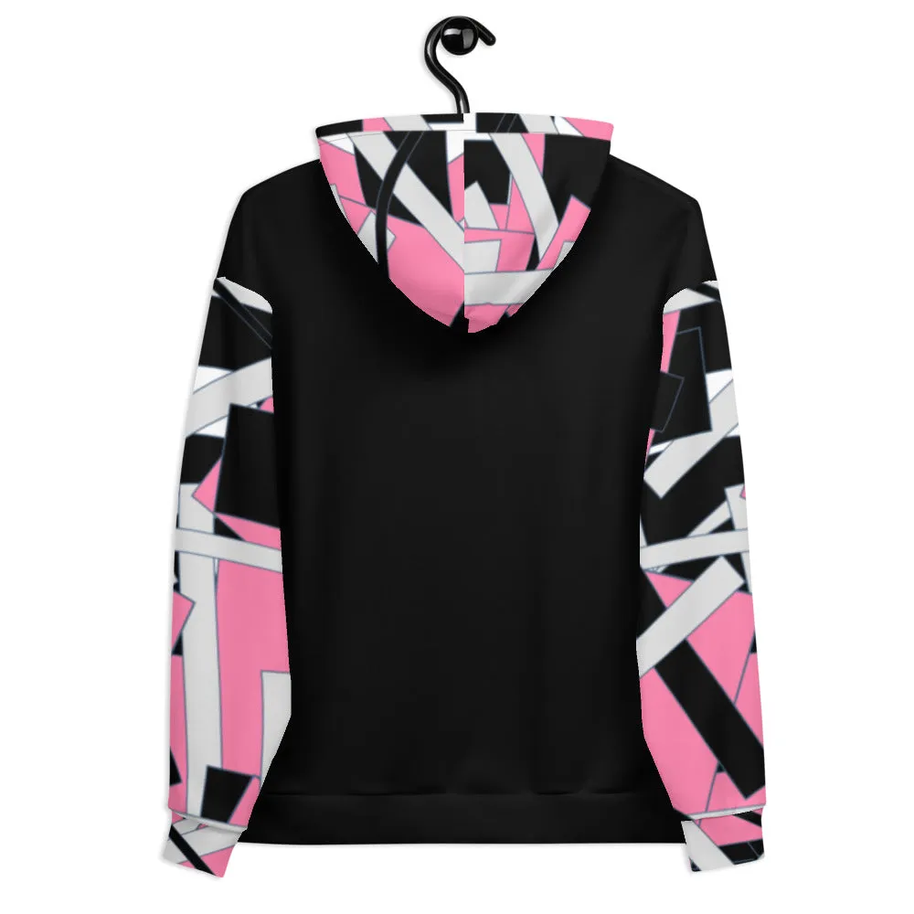 Pink Geometric Unisex Hoodie