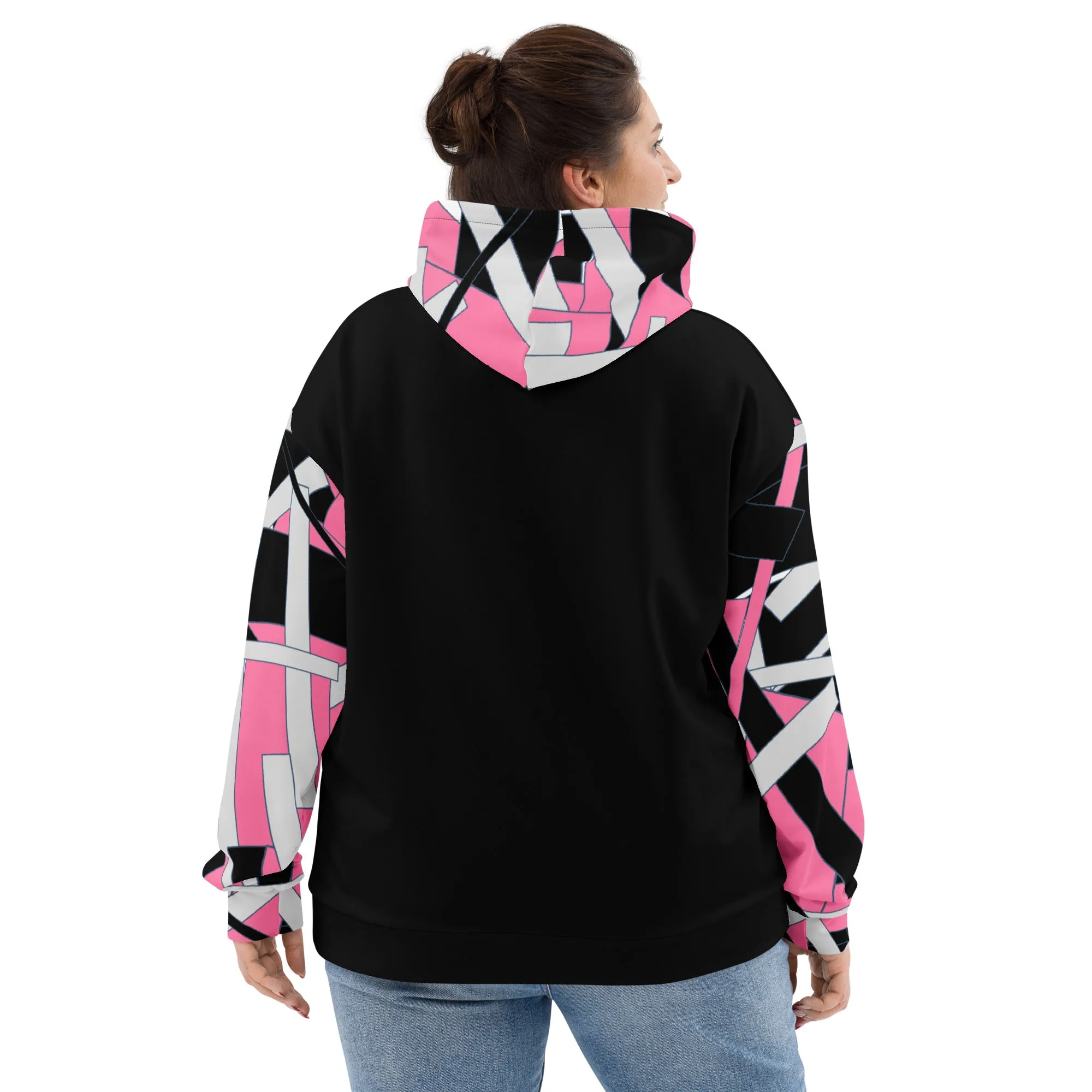 Pink Geometric Unisex Hoodie