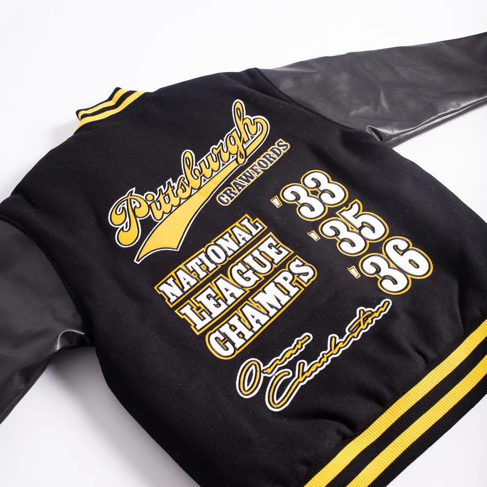 PITTSBURGH CRAWFORDS NL VARSITY JACKET BLACK