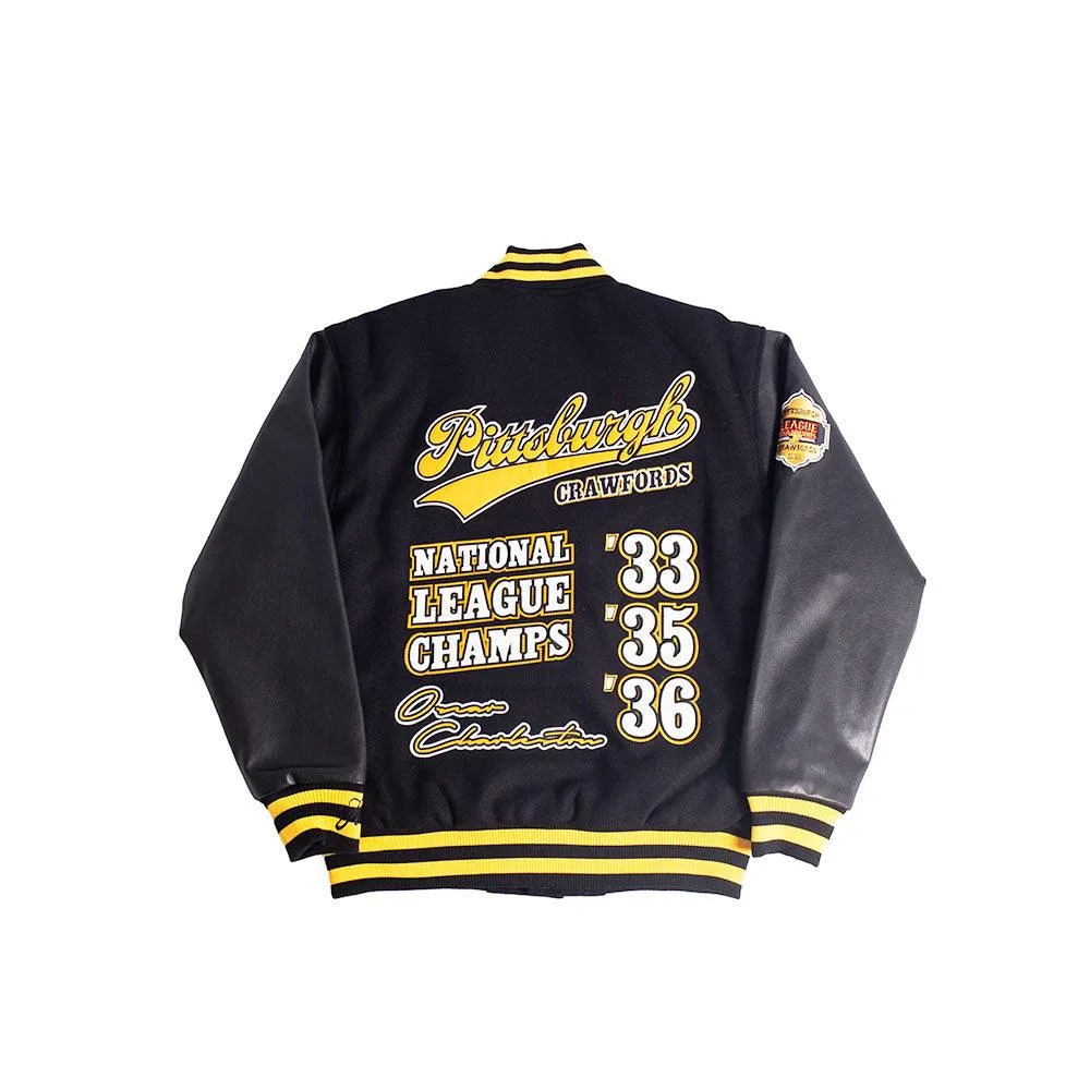 PITTSBURGH CRAWFORDS NL VARSITY JACKET BLACK