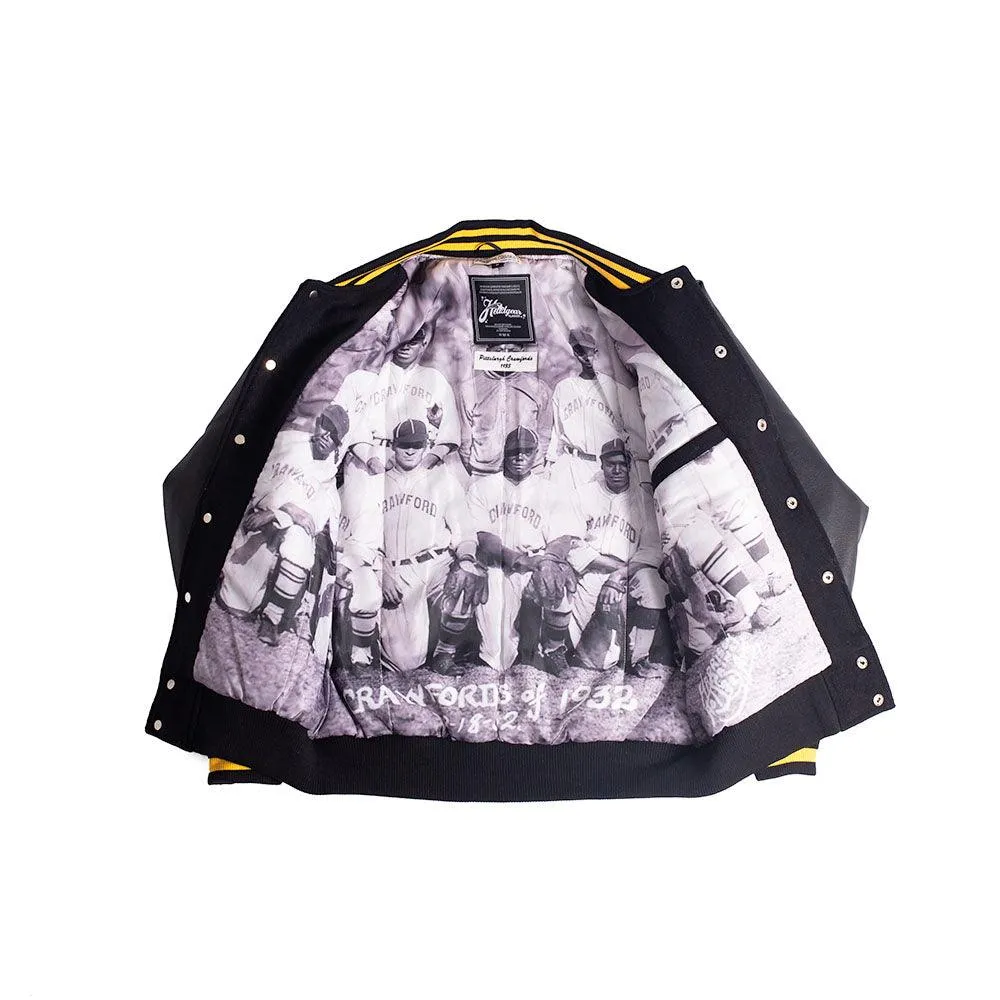 PITTSBURGH CRAWFORDS NL VARSITY JACKET BLACK