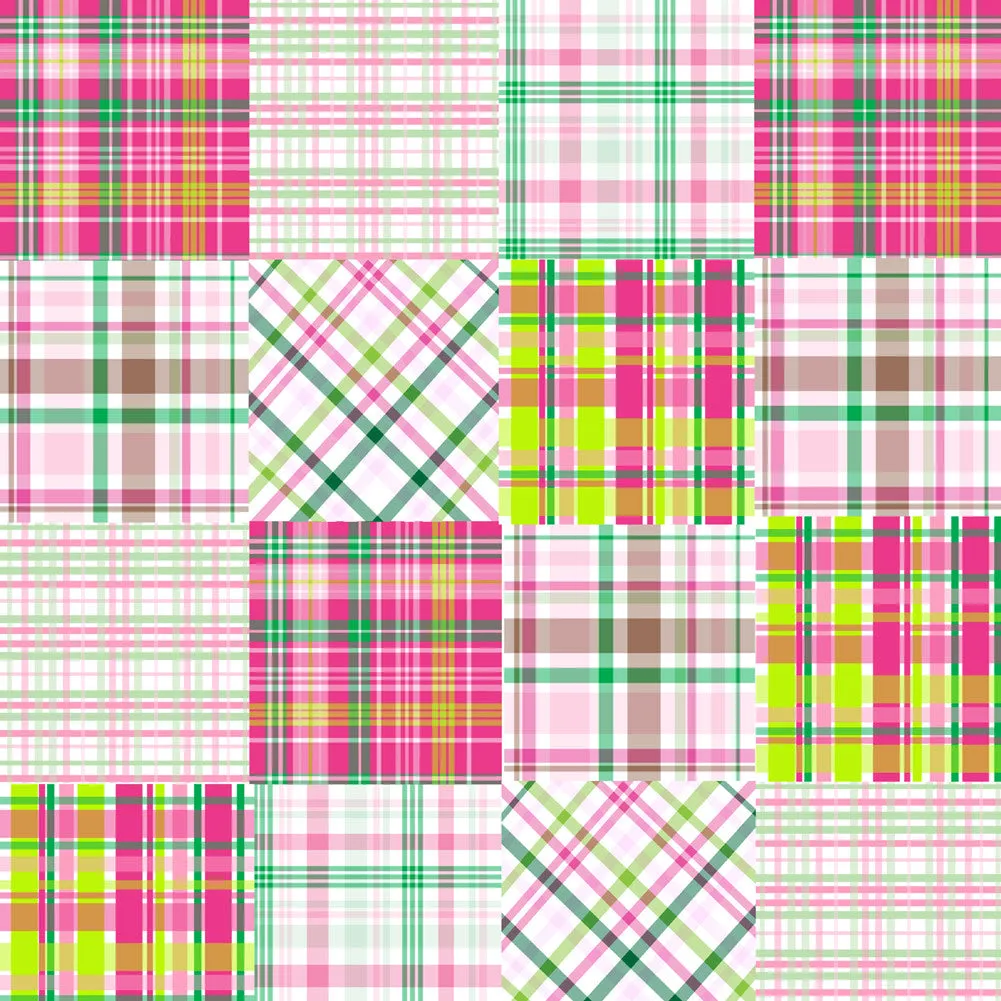 Preppy Plaid Patterns Vinyl