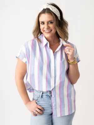 Preppy Vibes Button Front Top