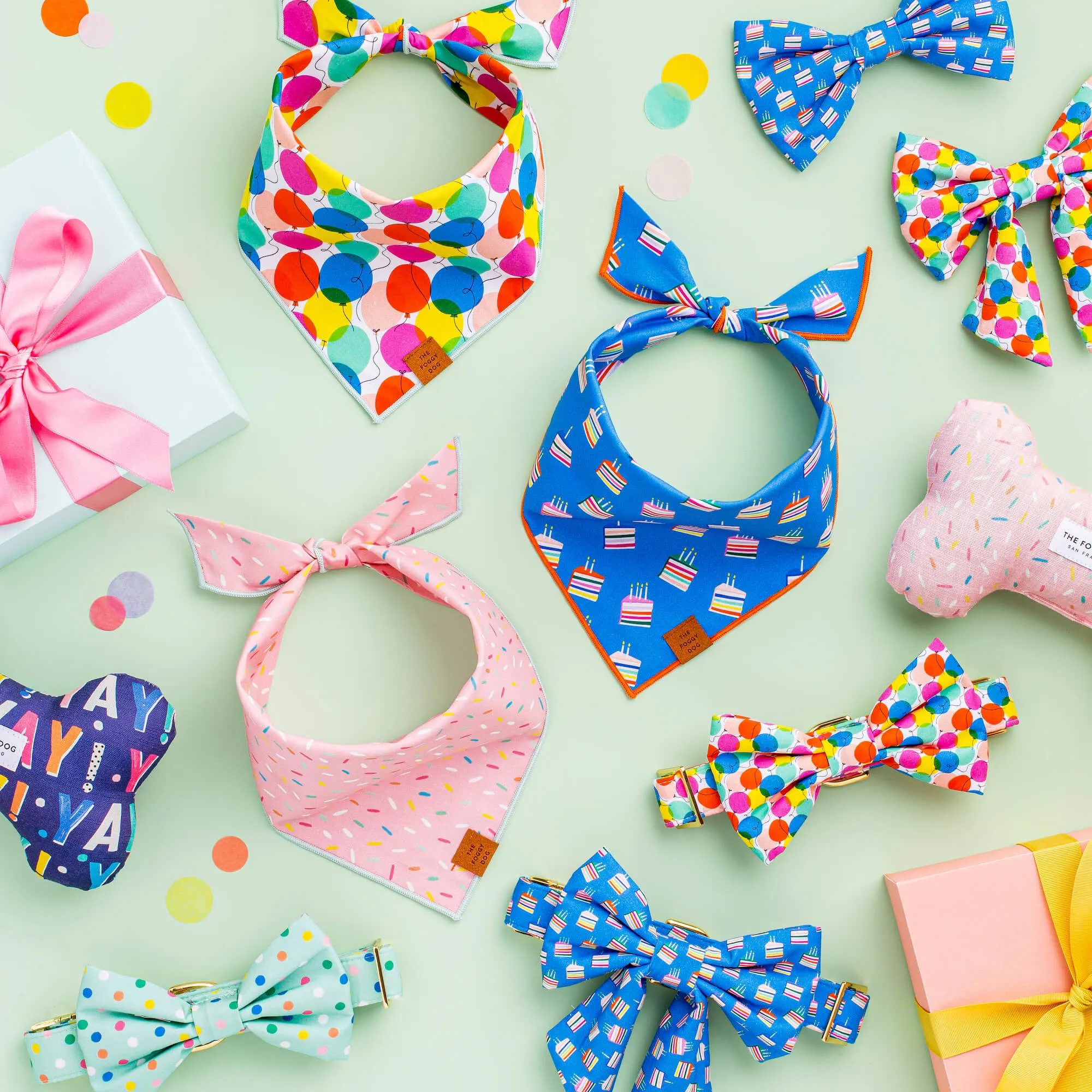 Pup, Pup, and Away Dog Bow Tie