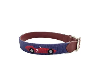 RACE CAR NEEDLEPOINT DOG COLLAR™