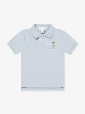 Ralph Lauren Baby Boys Bear Polo Shirt in Blue