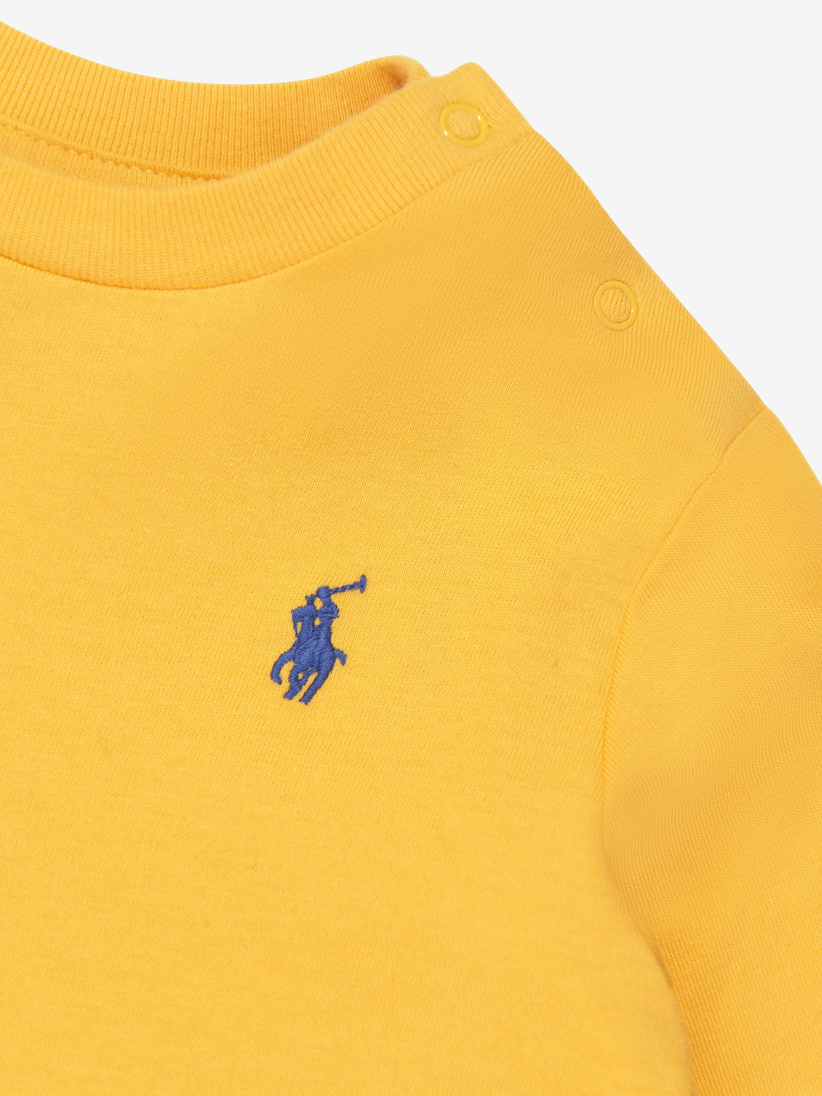 Ralph Lauren Baby Boys Long Sleeve T-Shirt in Yellow