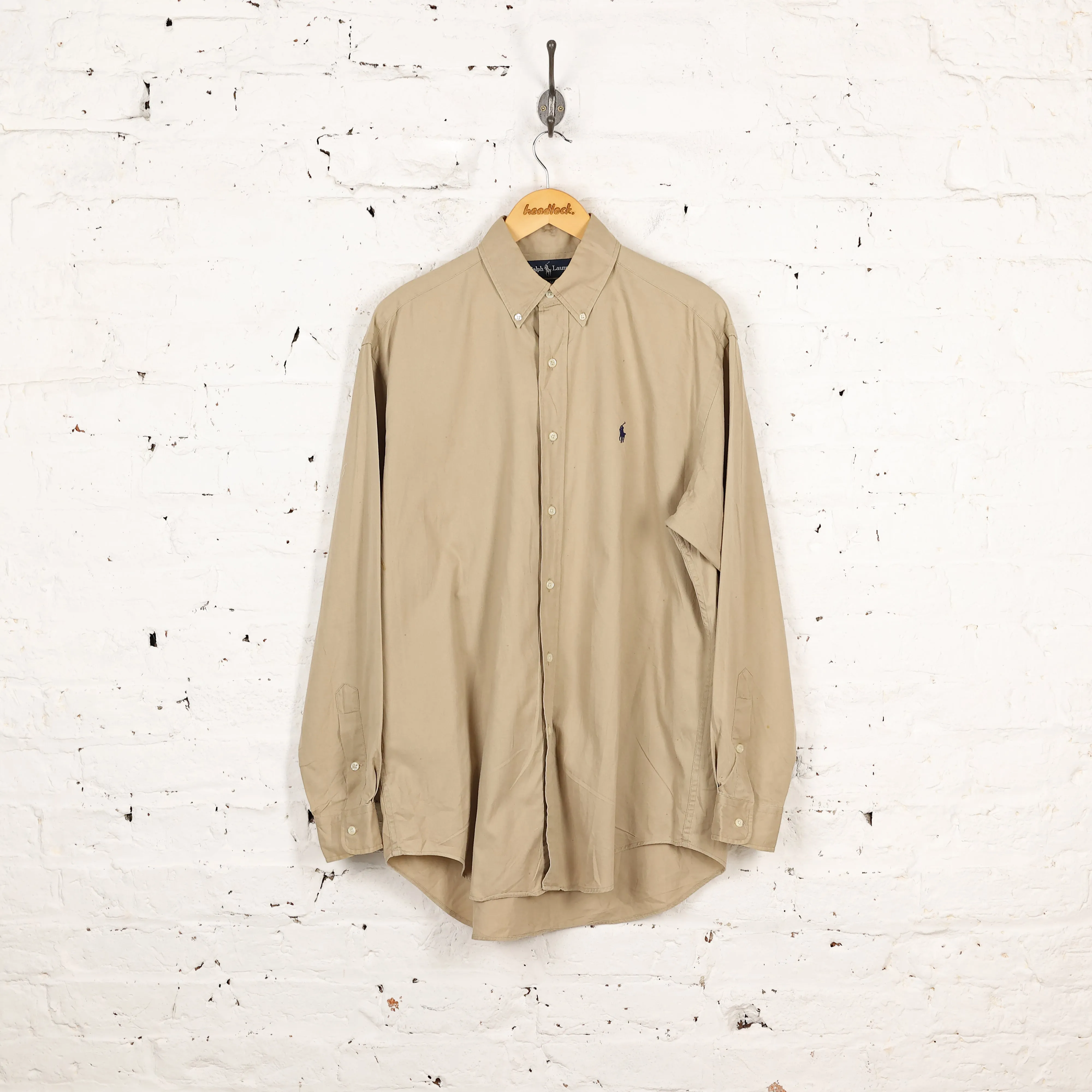 Ralph Lauren Blake Oxford Style Shirt - Beige - M