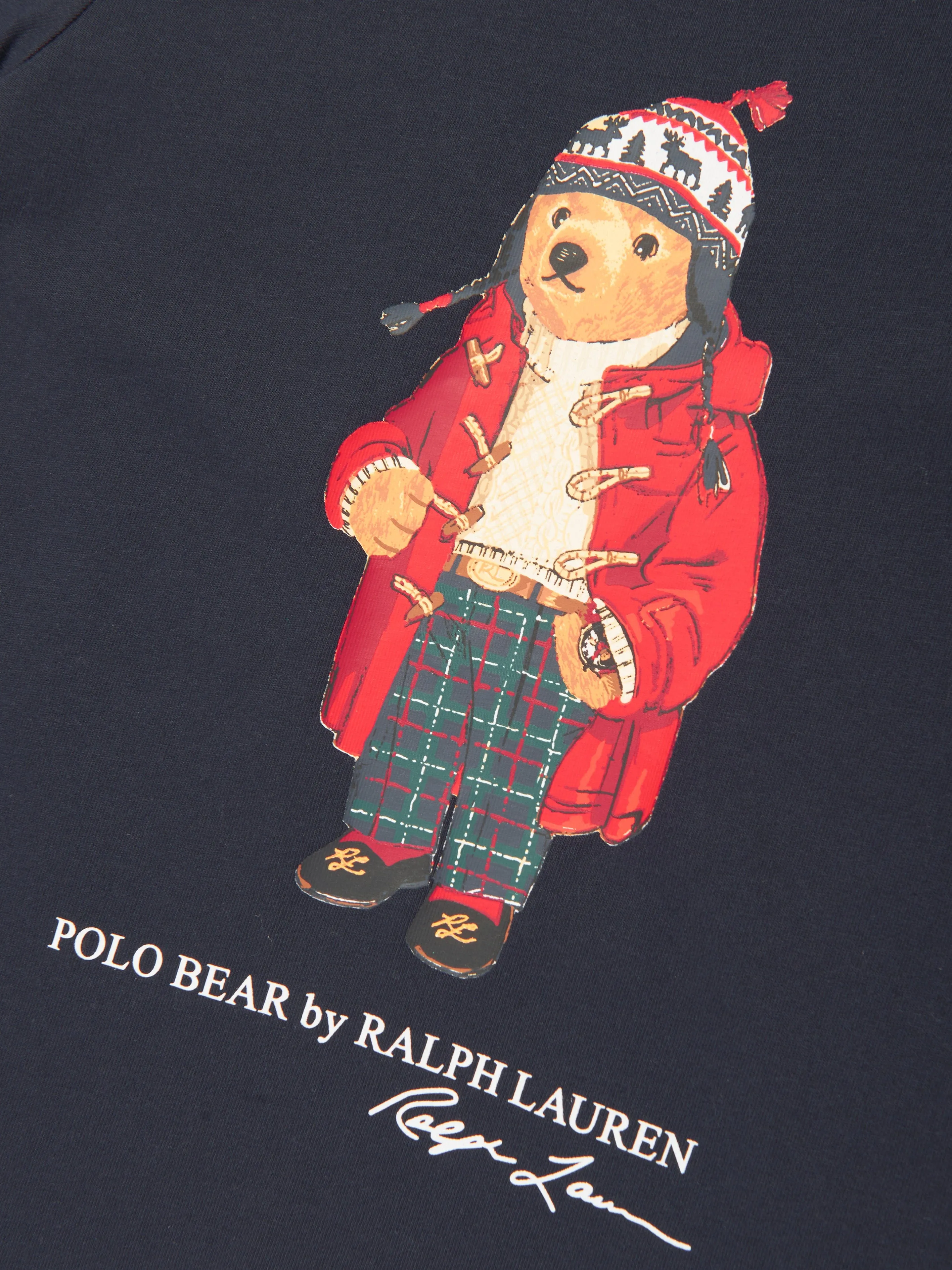 Ralph Lauren Boys Bear T-Shirt in Navy