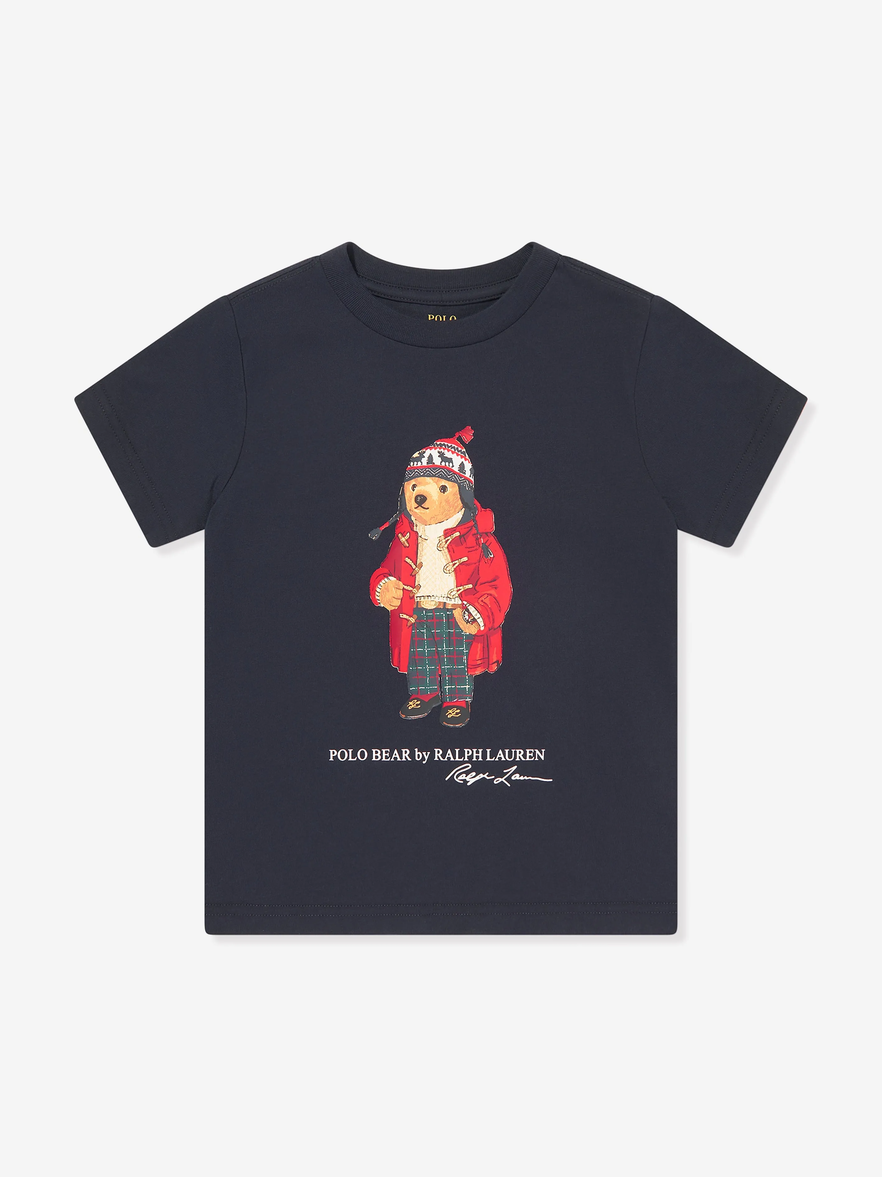 Ralph Lauren Boys Bear T-Shirt in Navy
