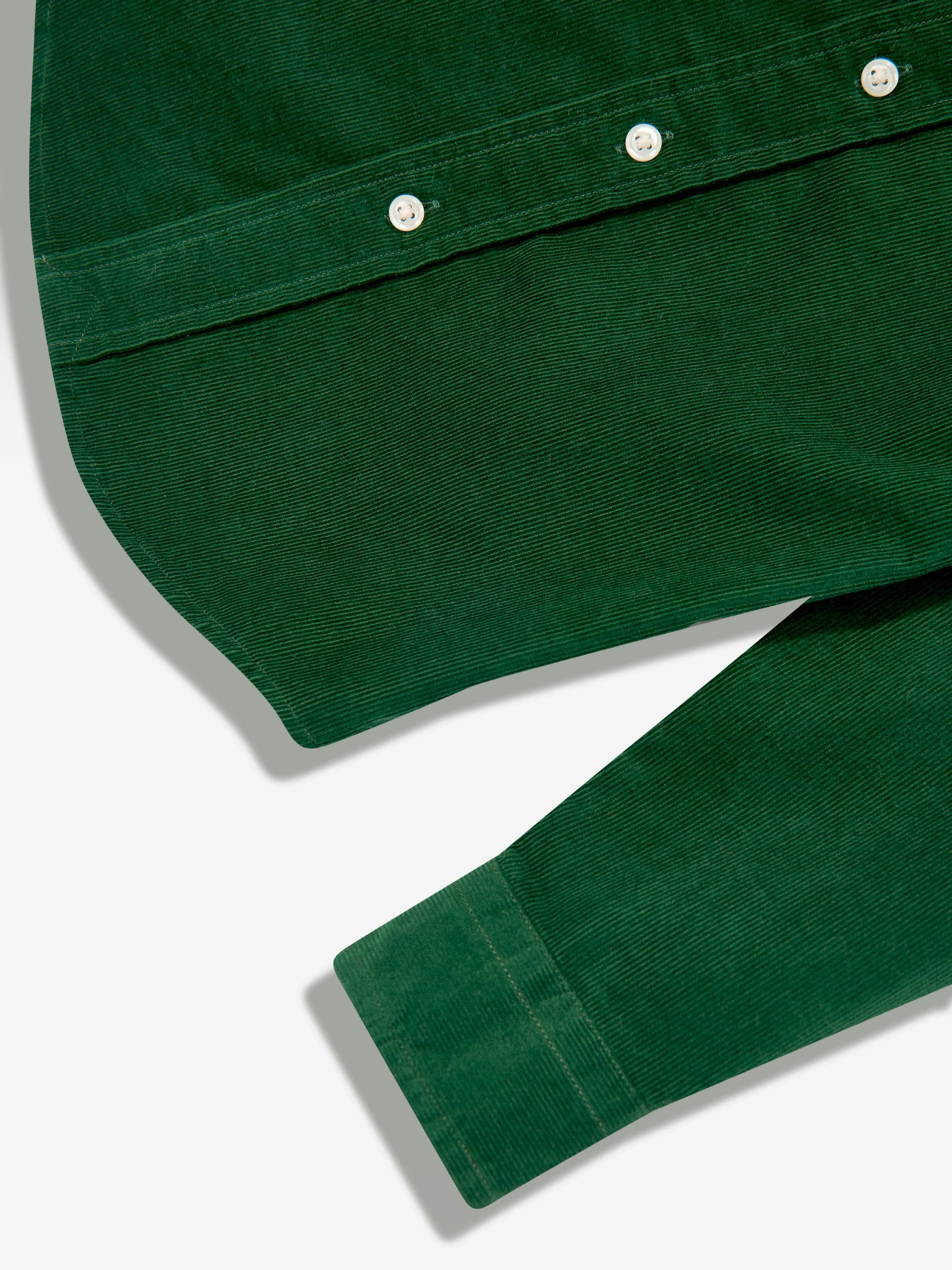 Ralph Lauren Boys Corduroy Logo Shirt in Green