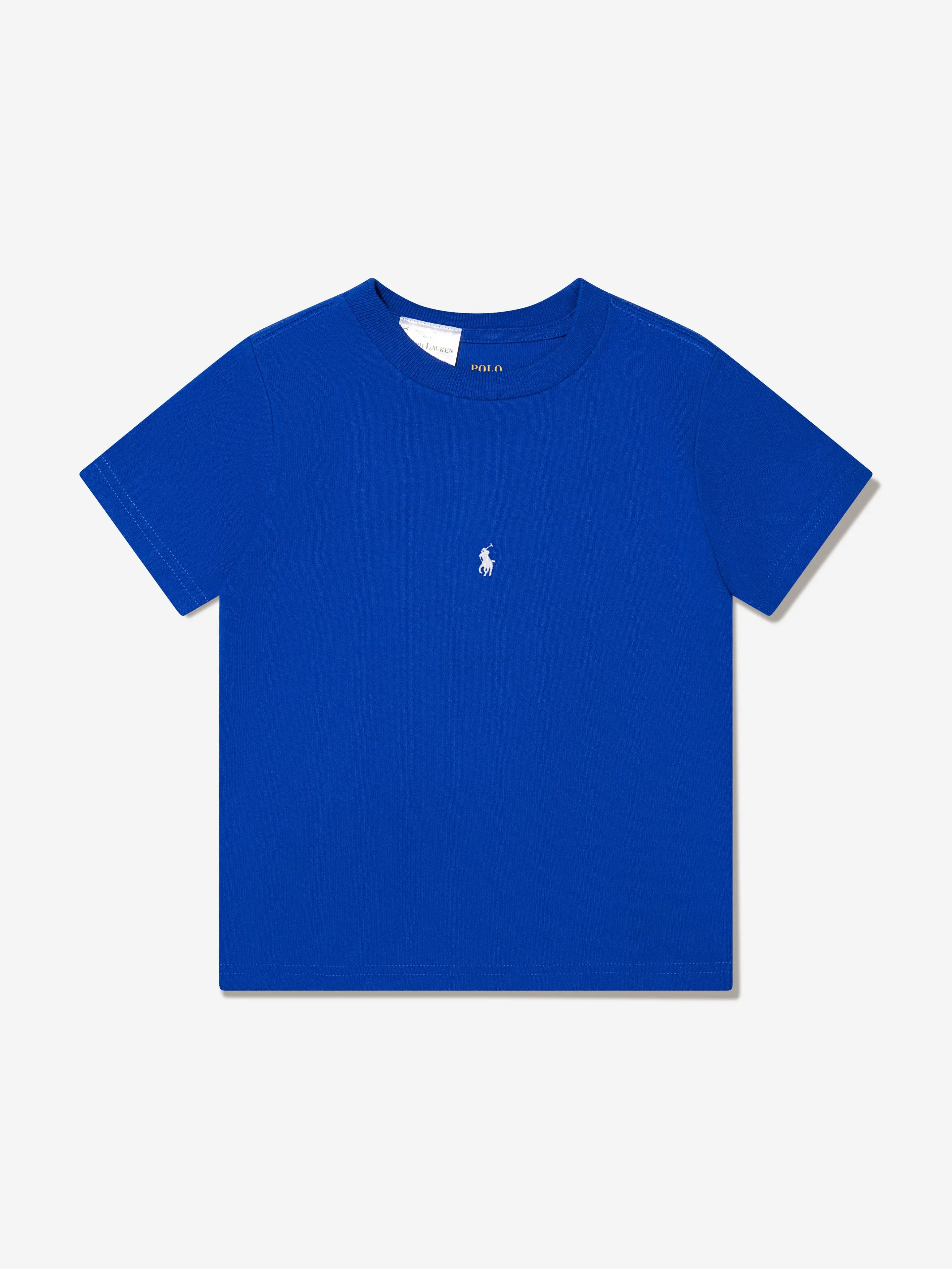 Ralph Lauren Boys Logo T-Shirt in Blue