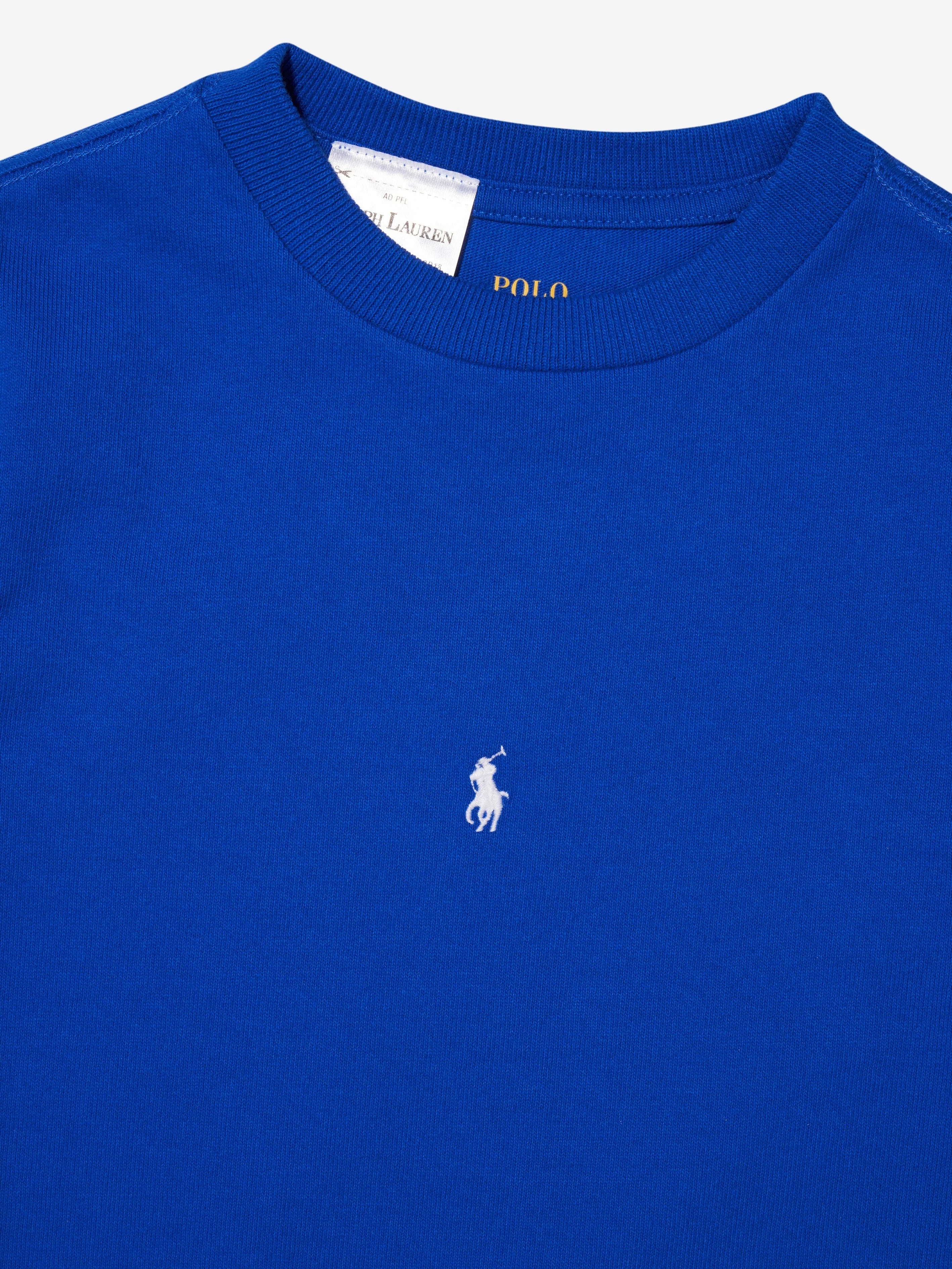 Ralph Lauren Boys Logo T-Shirt in Blue