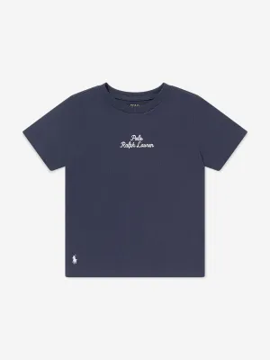 Ralph Lauren Boys Logo T-Shirt in Navy