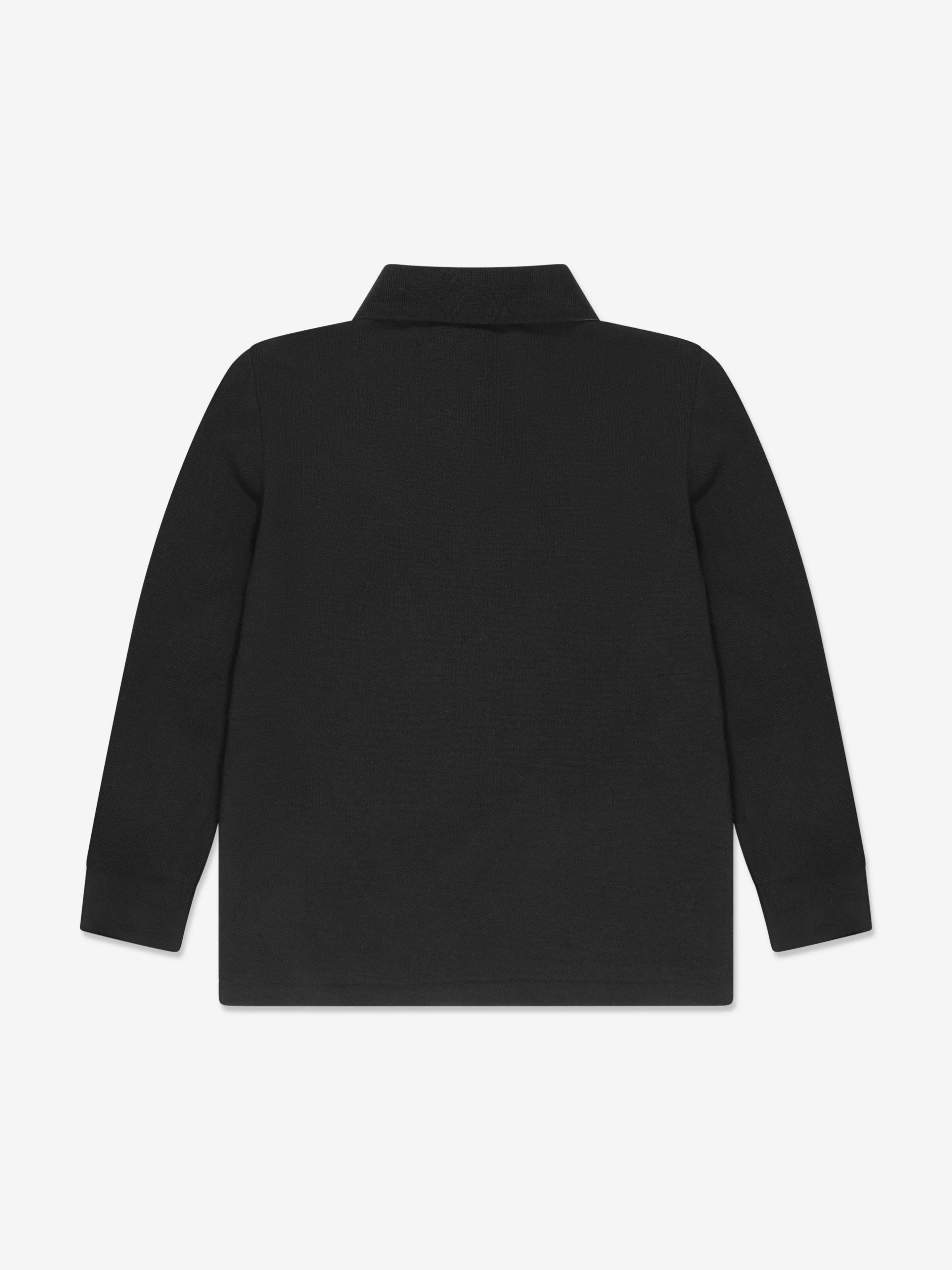 Ralph Lauren Boys Long Sleeve Polo Shirt in Black