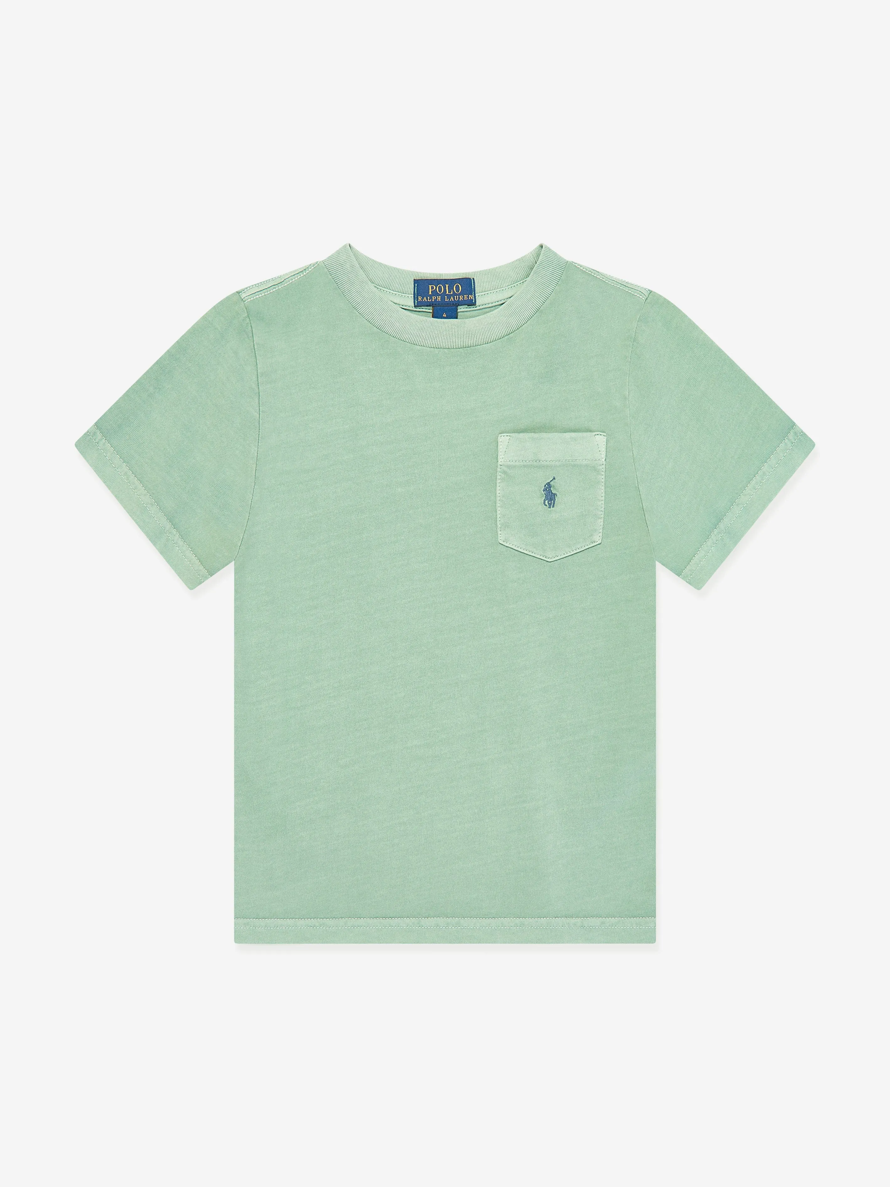 Ralph Lauren Boys Pocket Logo T-Shirt in Green