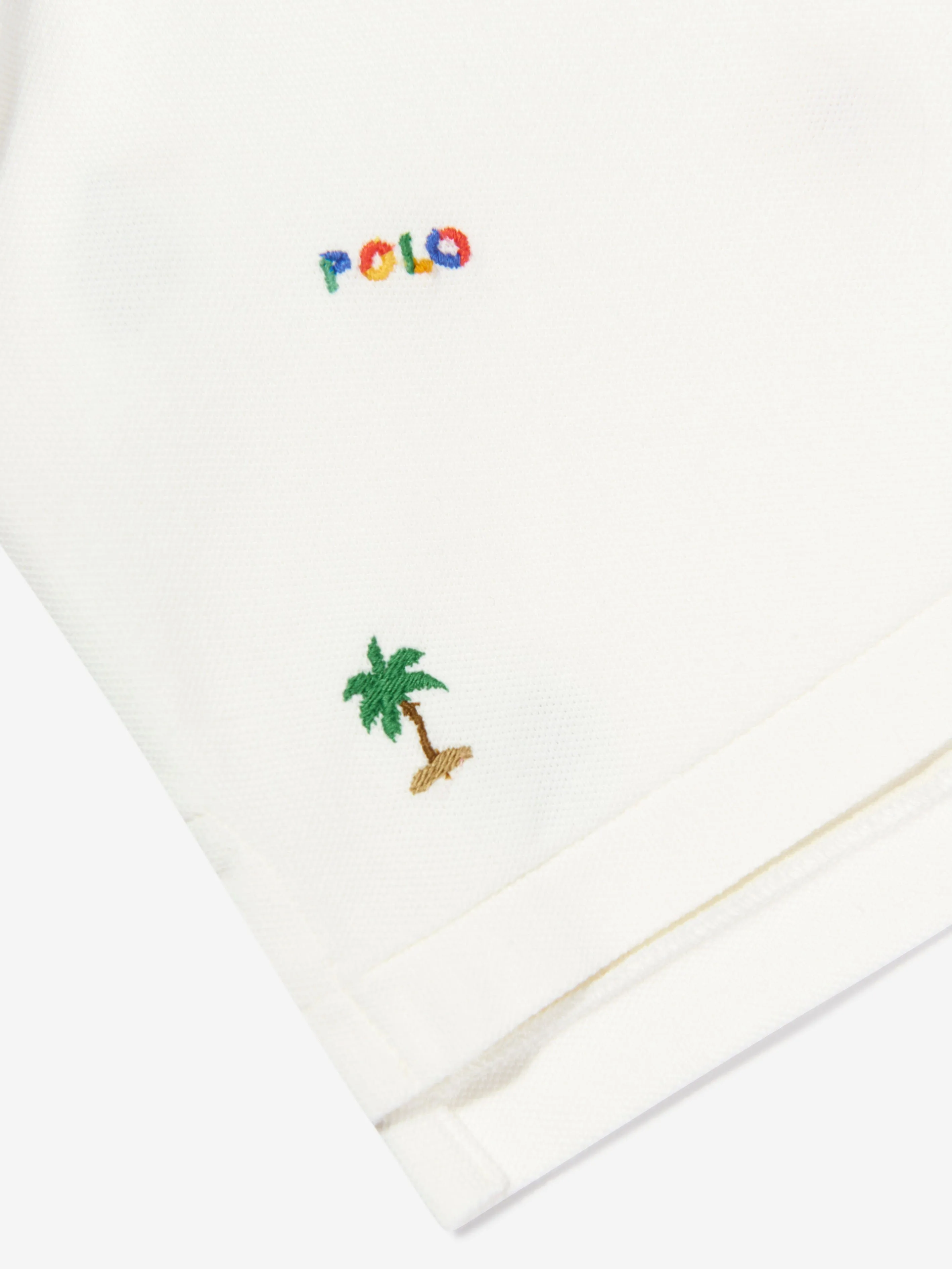 Ralph Lauren Girls Boxy Polo Shirt in Ivory