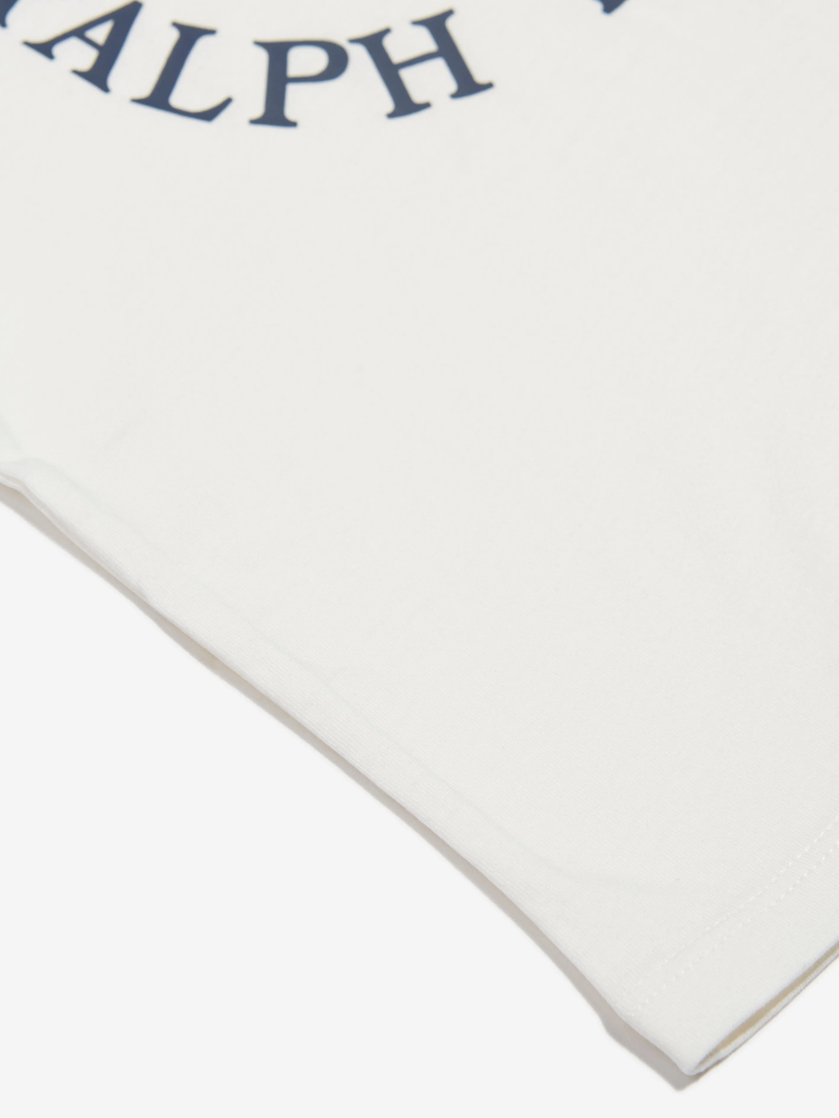 Ralph Lauren Girls Graphic Logo T-Shirt in White