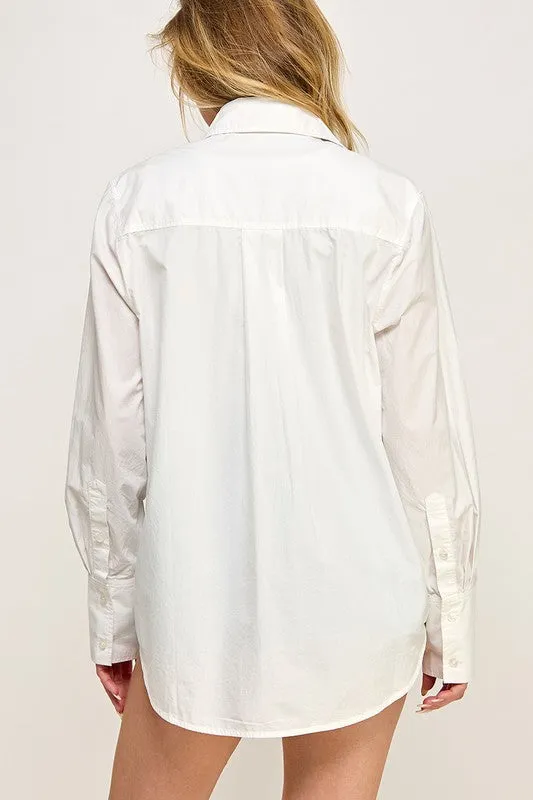 RILEY OVERSIZED POPLIN SHIRT