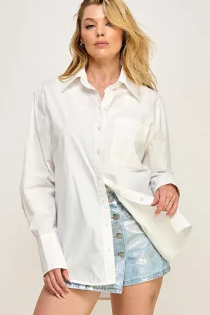 RILEY OVERSIZED POPLIN SHIRT