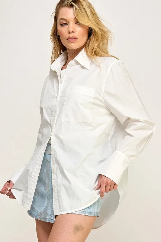 RILEY OVERSIZED POPLIN SHIRT
