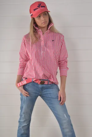SEASCAPE BLAIR GINGHAM SHIRT- Pink