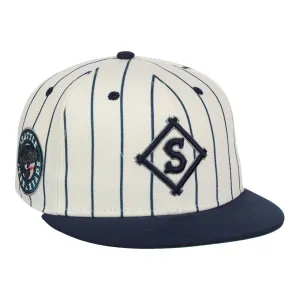 Seattle Steelheads NLB Pinstripe Fitted Ballcap