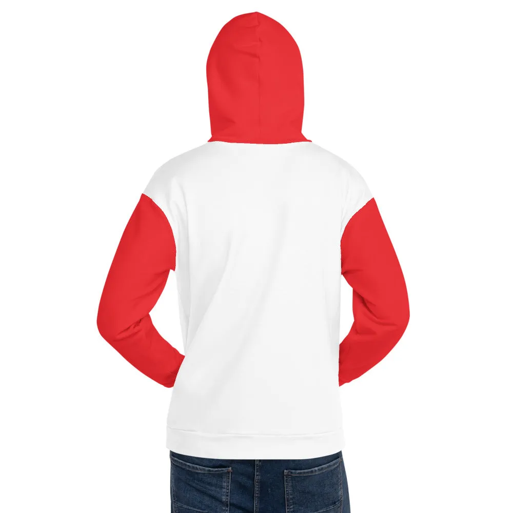 Shut TF Up Unisex Hoodie - White/Red