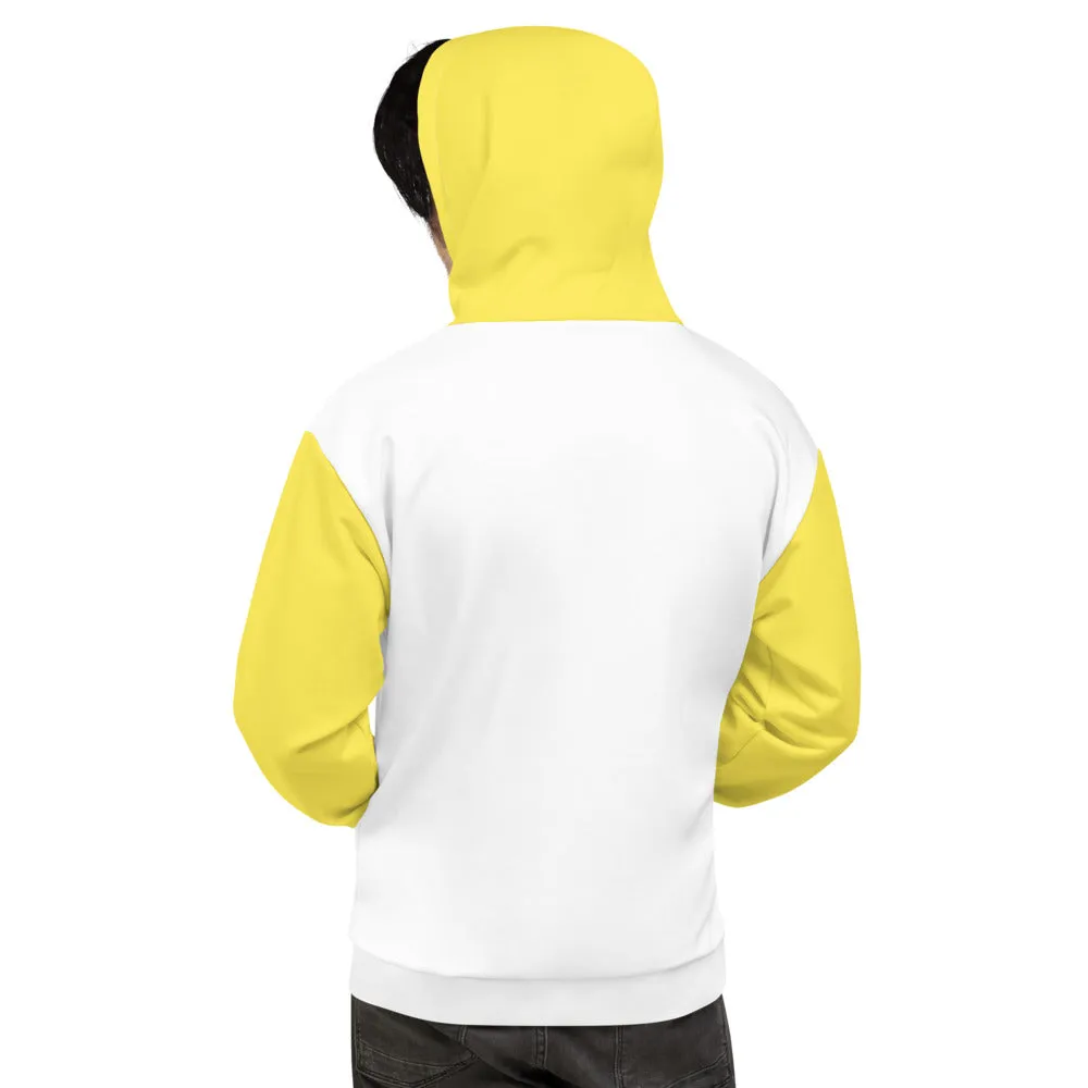Shut TF Up Unisex Hoodie - White/Yellow