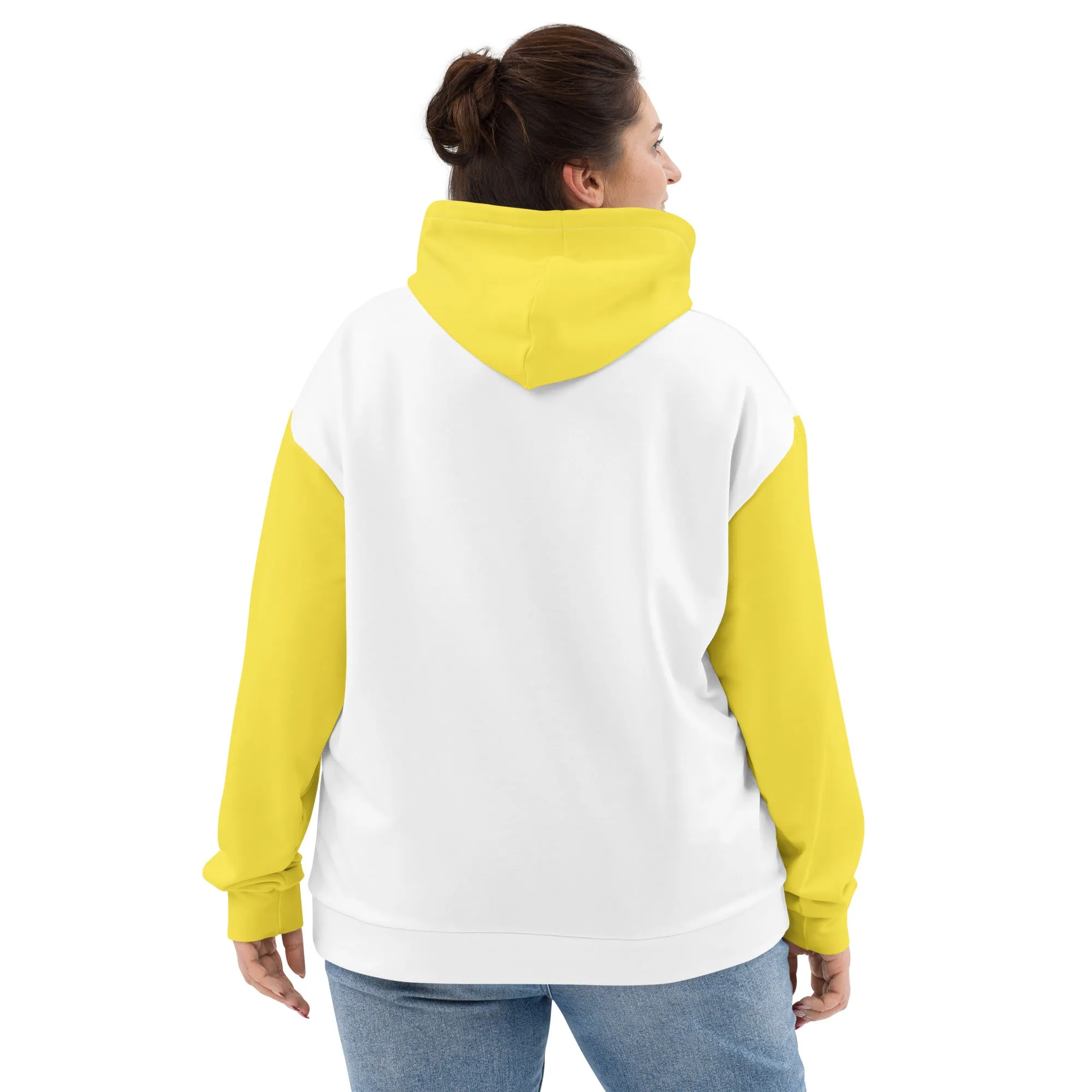 Shut TF Up Unisex Hoodie - White/Yellow