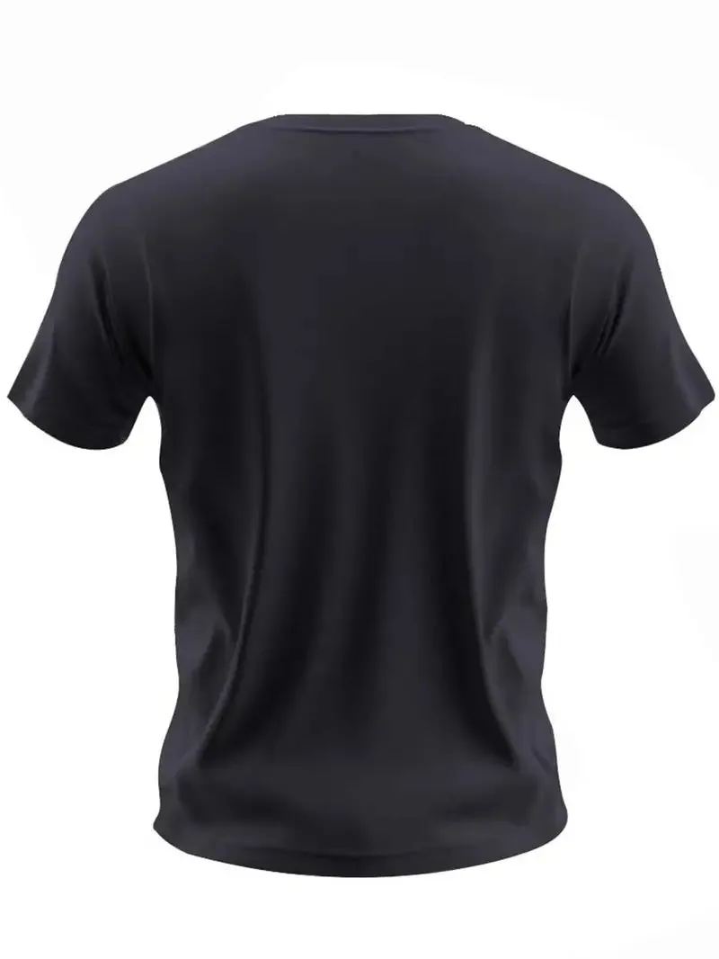 Silhouette Of A Baseball Player Print Tees For Men