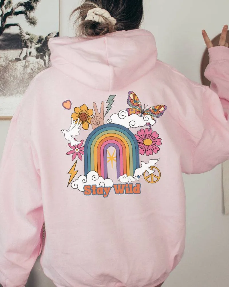 Stay Wild Preppy Hoodie