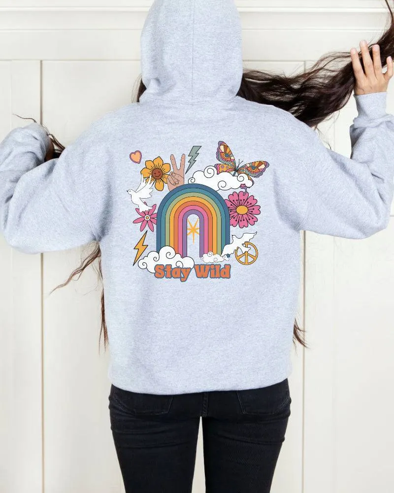 Stay Wild Preppy Hoodie