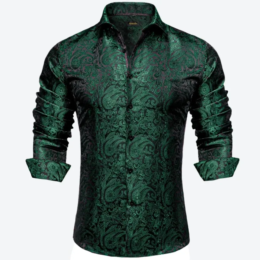Stylish Slim-Fit Long-Sleeve Dress Shirts