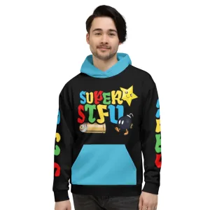 Super STFU Unisex Hoodie - Black/Blue
