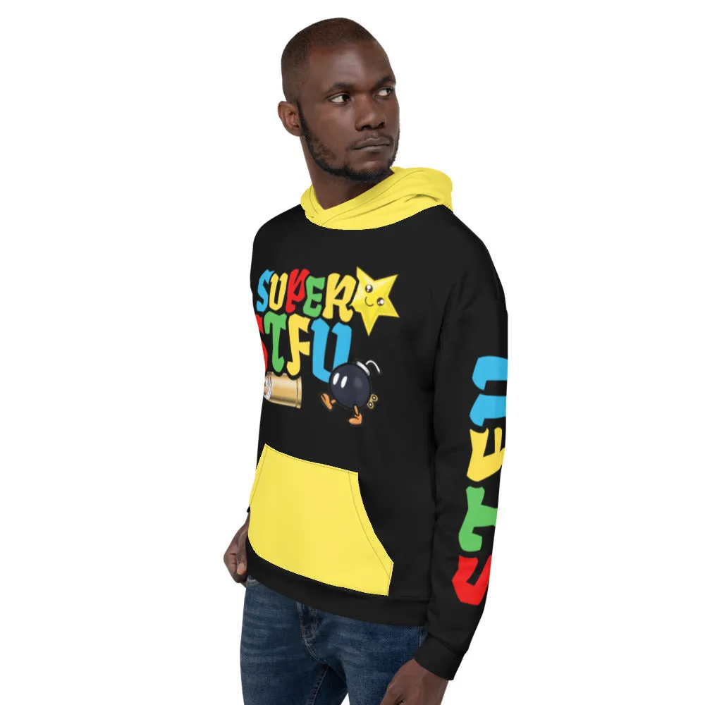 Super STFU Unisex Hoodie - Black/Yellow