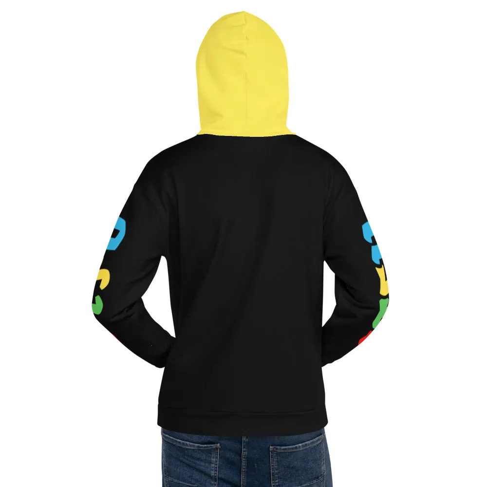 Super STFU Unisex Hoodie - Black/Yellow
