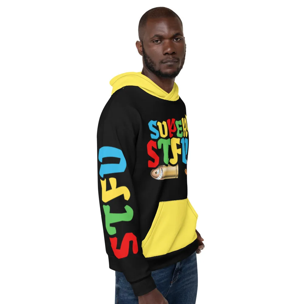 Super STFU Unisex Hoodie - Black/Yellow
